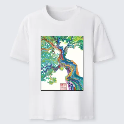 Tokyo-Tiger Colorful Magic Tree Classic T-Shirt