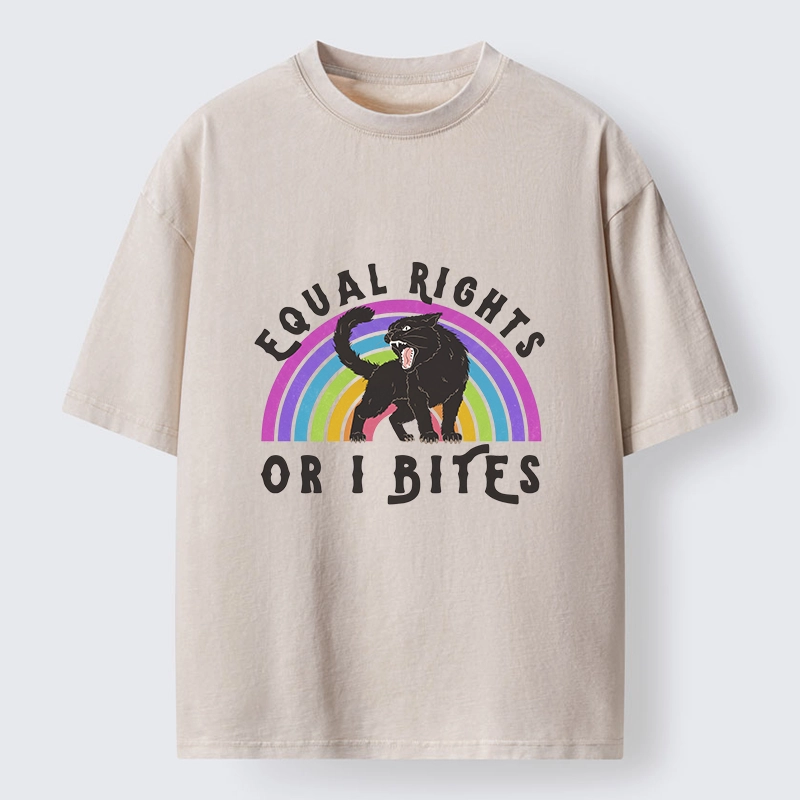 Tokyo-Tiger Rainbow Panther Equal Rights Washed T-Shirt