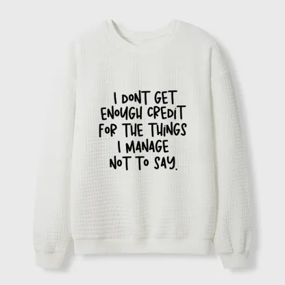 Tokyo-Tiger Saying No Is A Superpower Waffle Sweatshirt