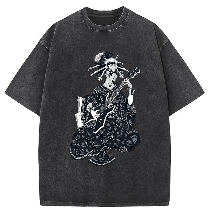 Tokyo-Tiger Heavy Metal Geisha Washed T-Shirt