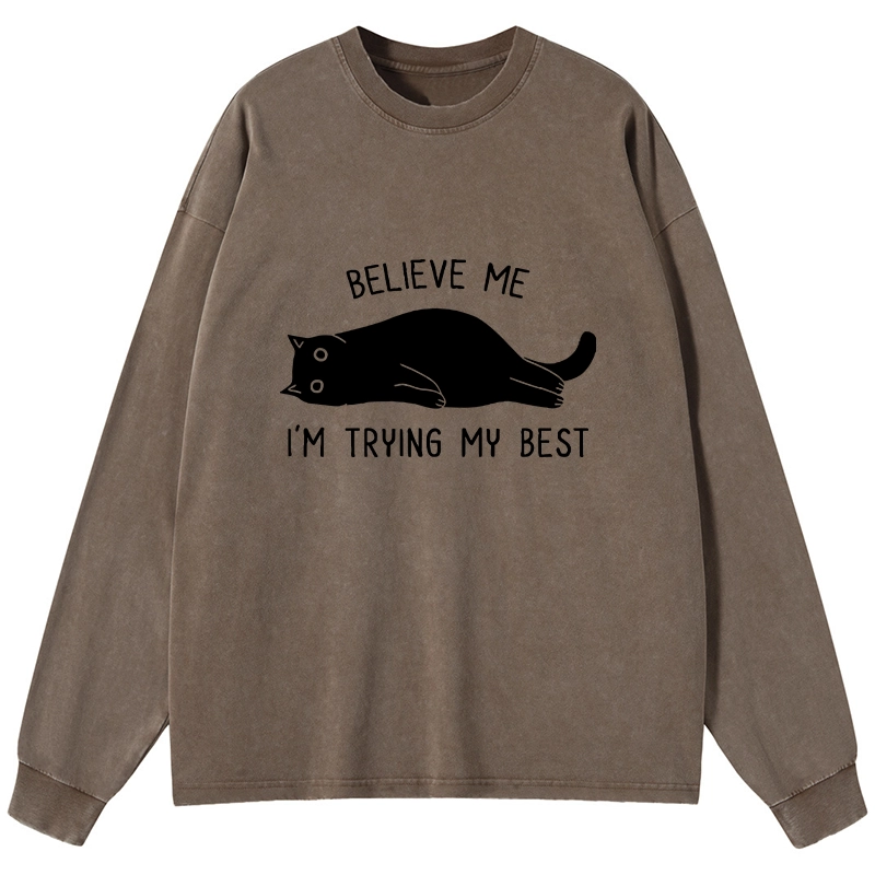 Tokyo-Tiger When Life Is Hard Nap First Washed Long Sleeve T-Shirt