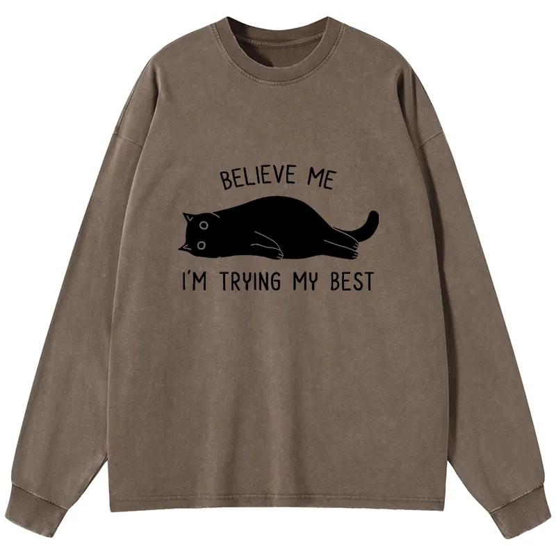 Tokyo-Tiger When Life Is Hard Nap First Washed Long Sleeve T-Shirt