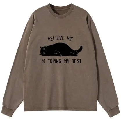 Tokyo-Tiger When Life Is Hard Nap First Washed Long Sleeve T-Shirt