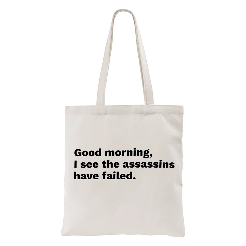 Tokyo-Tiger Assassins Failed Morning Quote Art Tote Bag
