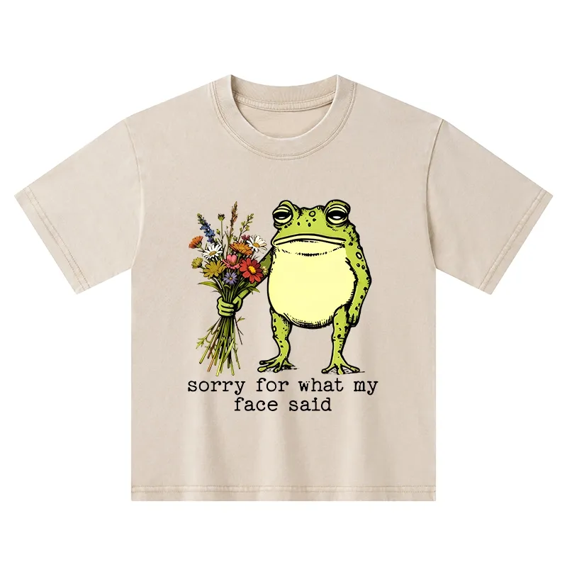 Tokyo-Tiger Frog Sorry Mode Activated Washed T-Shirt