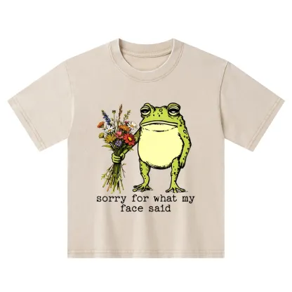 Tokyo-Tiger Frog Sorry Mode Activated Washed T-Shirt