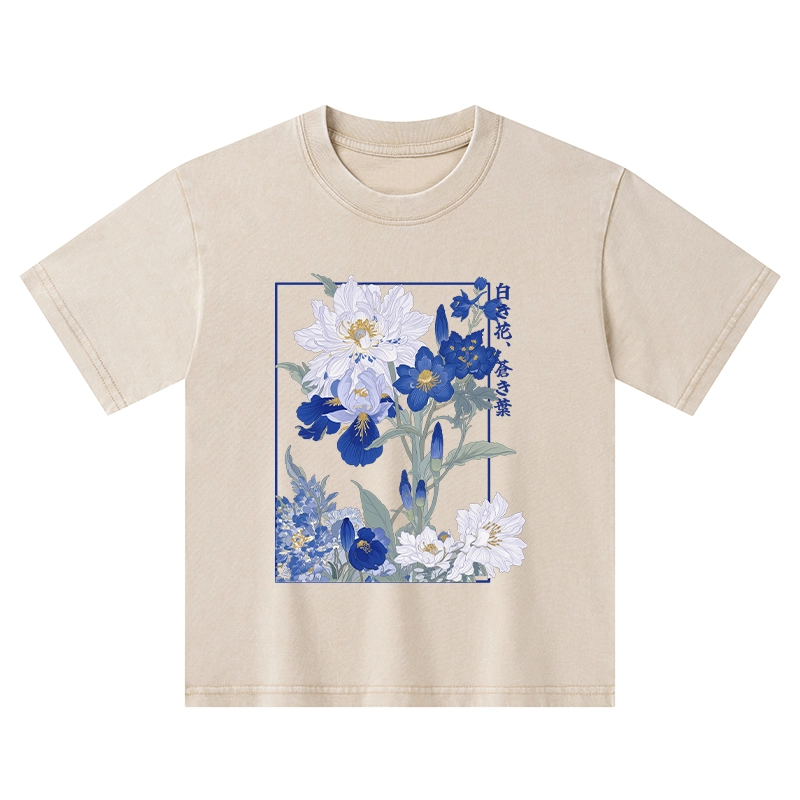 Tokyo-Tiger Blossoms Of The Firmament Kids Washed T-Shirt