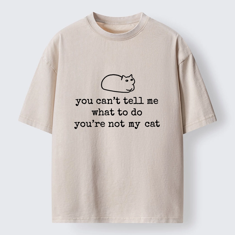 Tokyo-Tiger Sassy Cat Dont Tell Me Washed T-Shirt