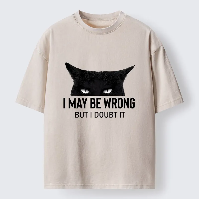 Tokyo-Tiger Confident Cat Attitude Meme Washed T-Shirt Sale