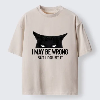 Tokyo-Tiger Confident Cat Attitude Meme Washed T-Shirt