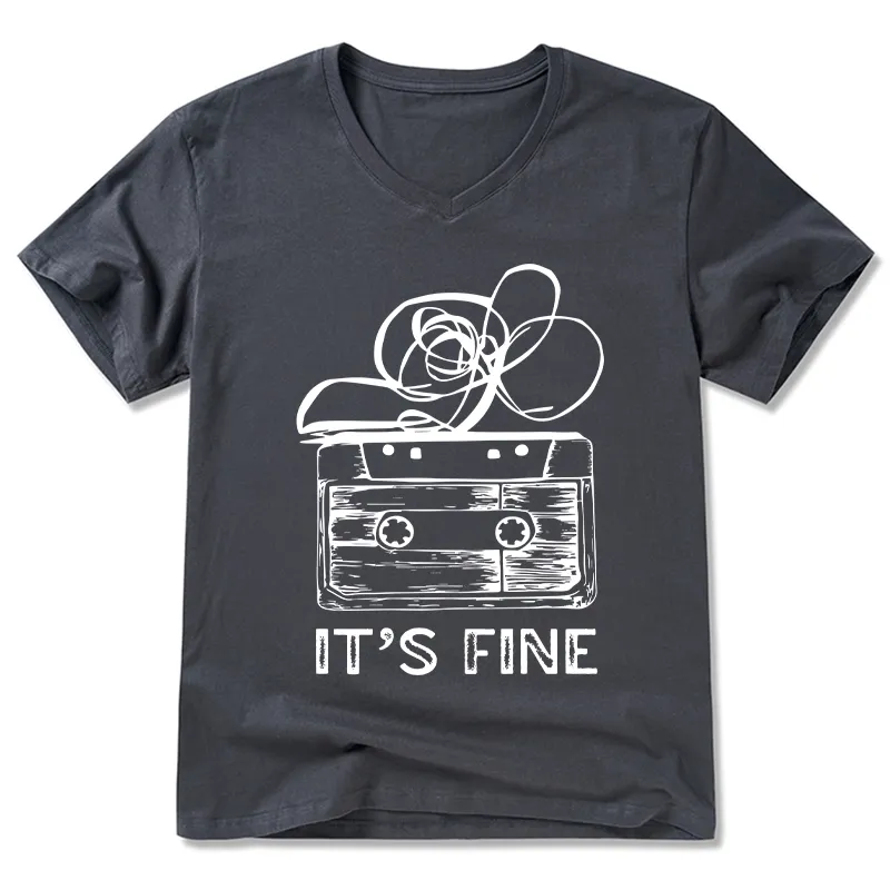 Tokyo-Tiger Cassette Fine Meme V-Neck Classic T-Shirt