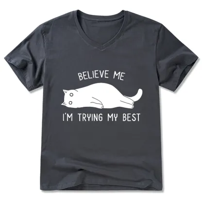 Tokyo-Tiger When Life Is Hard Nap First V-Neck Classic T-Shirt