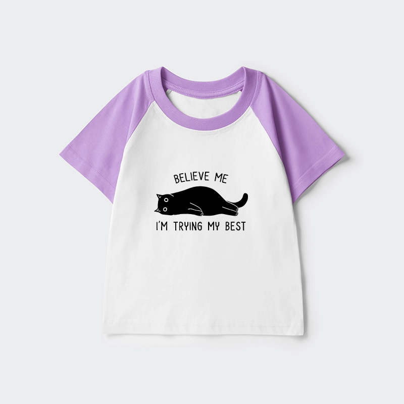 Tokyo-Tiger When Life Is Hard Nap First Kids Raglan T-shirt