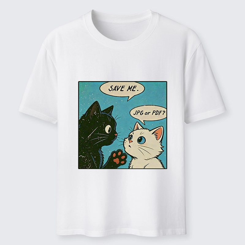Tokyo-Tiger Black White Cat Office Meme Classic T-Shirt