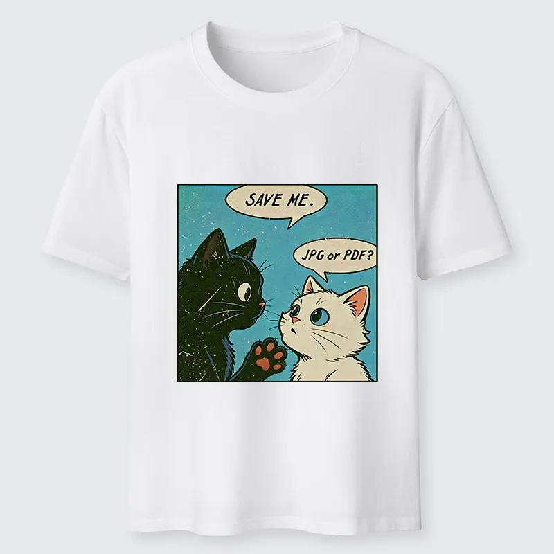 Tokyo-Tiger Black White Cat Office Meme Classic T-Shirt