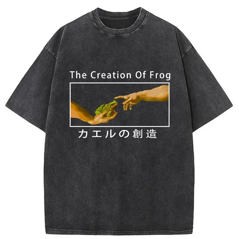 Tokyo-Tiger Creation Of Frog Washed T-Shirt