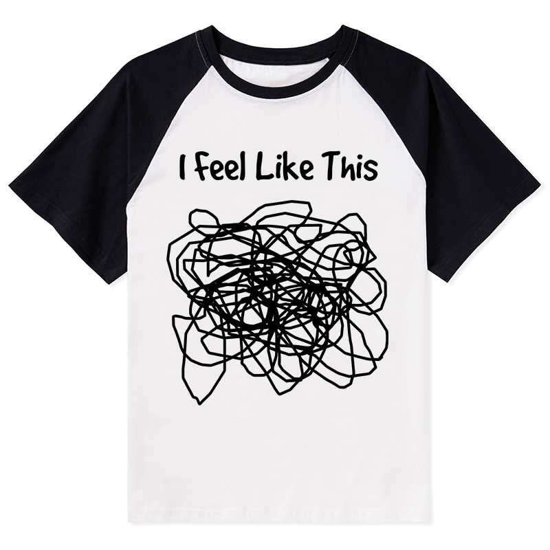 Tokyo-Tiger This Is How My Brain Feels Raglan T-shirt