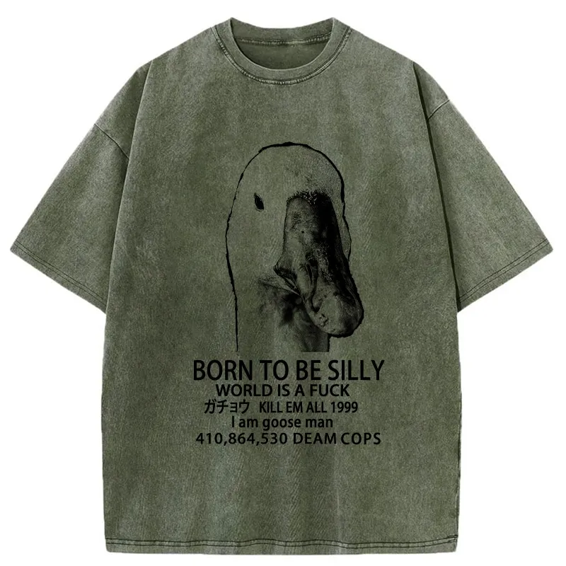 Tokyo-Tiger Born To Be Silly Washed T-Shirt