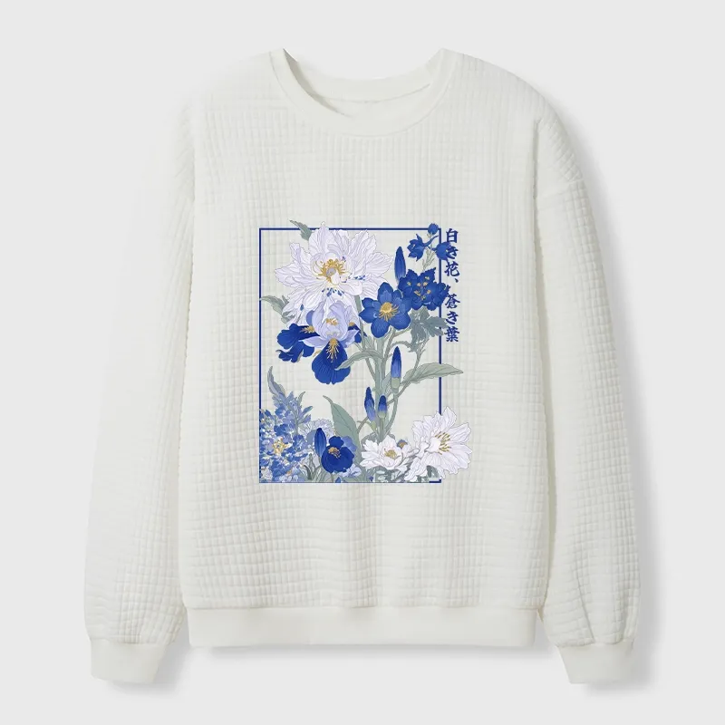 Tokyo-Tiger Blossoms Of The Firmament Waffle Sweatshirt Sale