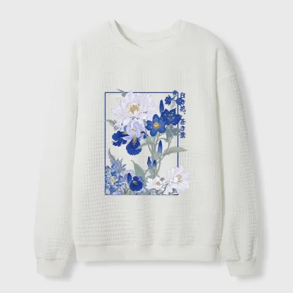Tokyo-Tiger Blossoms Of The Firmament Waffle Sweatshirt