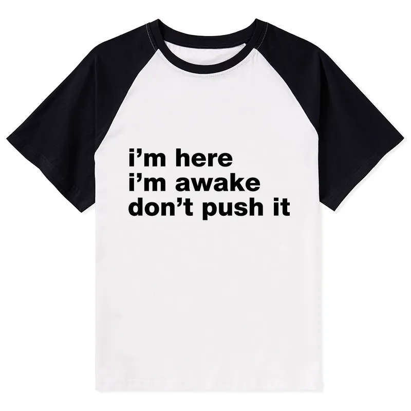 Tokyo-Tiger Awake But Not Ready Vibe Raglan T-shirt