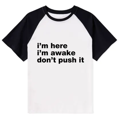Tokyo-Tiger Awake But Not Ready Vibe Raglan T-shirt
