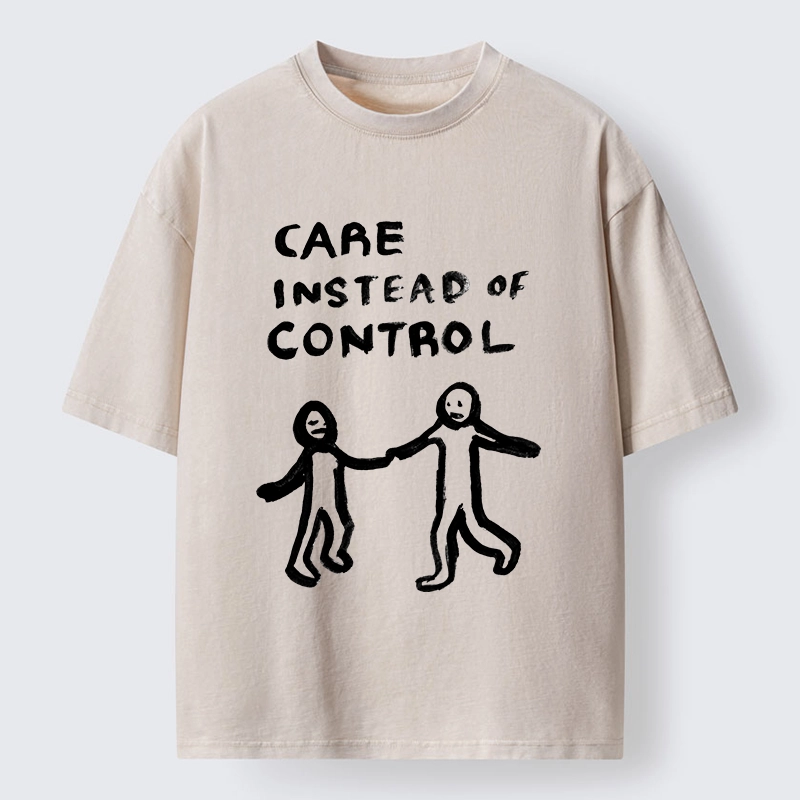 Tokyo-Tiger Choose Care Not Control Washed T-Shirt