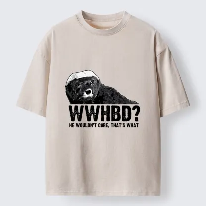 Tokyo-Tiger What Would Honey Badger Do Washed T-Shirt