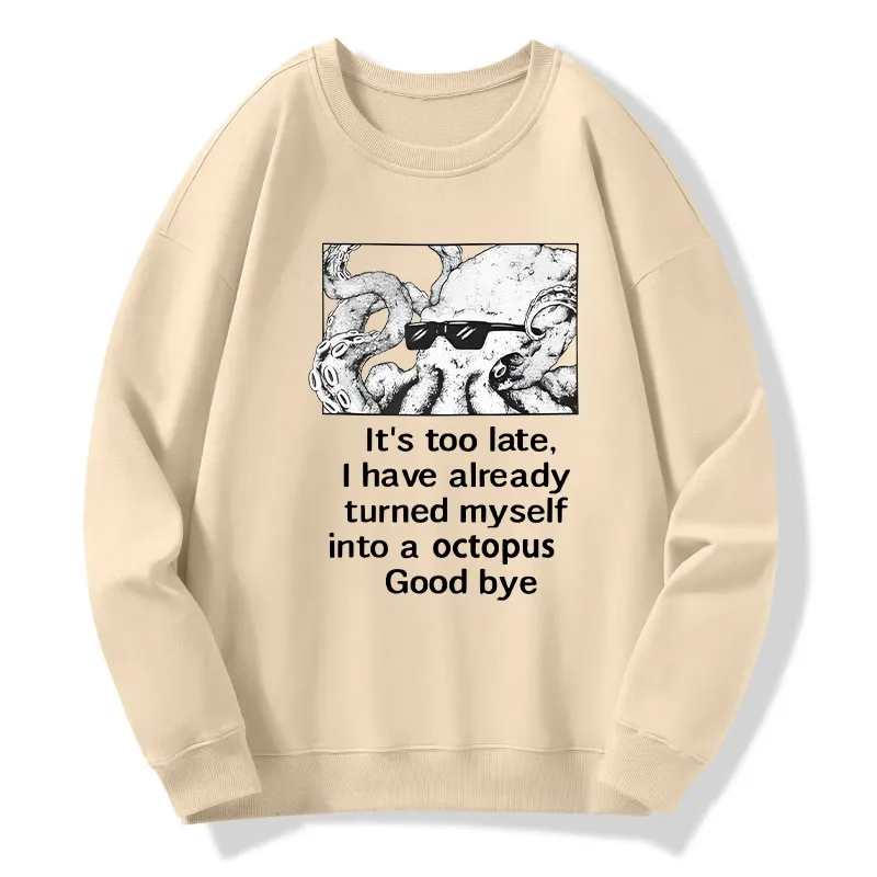 Tokyo-Tiger Octopus Meme I Disappeared Completely Classic Sweatshirt