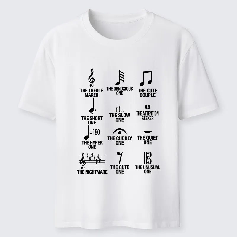 Tokyo-Tiger Musician With Note Types Classic T-Shirt