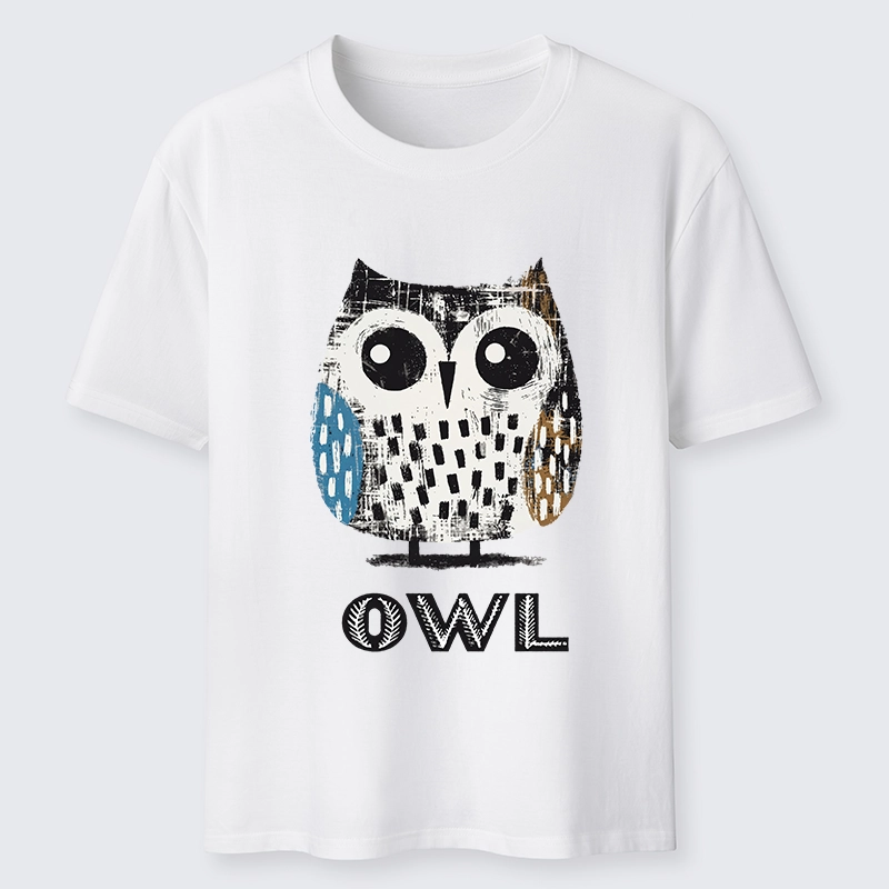 Tokyo-Tiger Minimalist Owl Illustration Print Classic T-Shirt