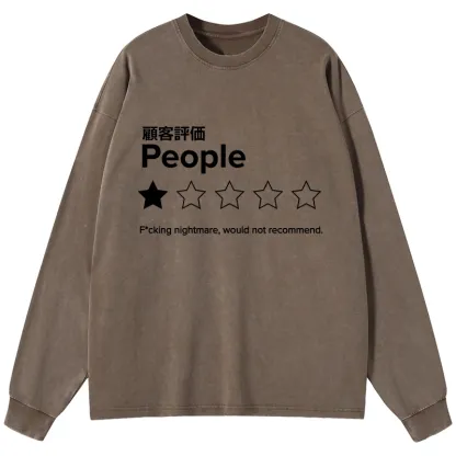 Tokyo-Tiger Evaluation People Washed Long Sleeve T-Shirt