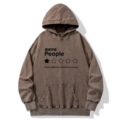 Tokyo-Tiger Evaluation People Washed Hoodie