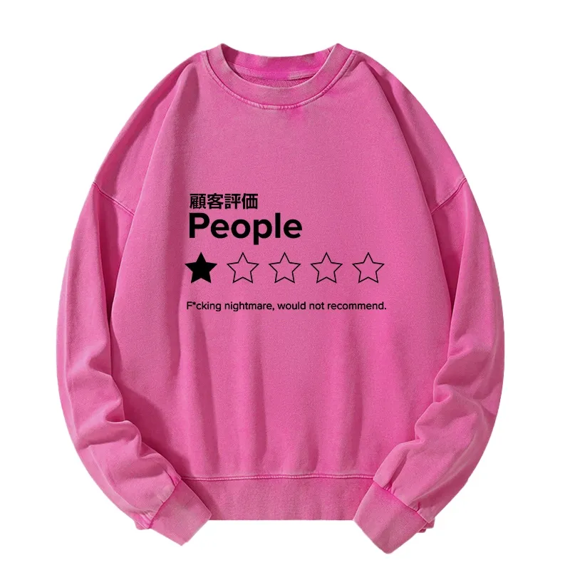 Tokyo-Tiger Evaluation People Washed Sweatshirt