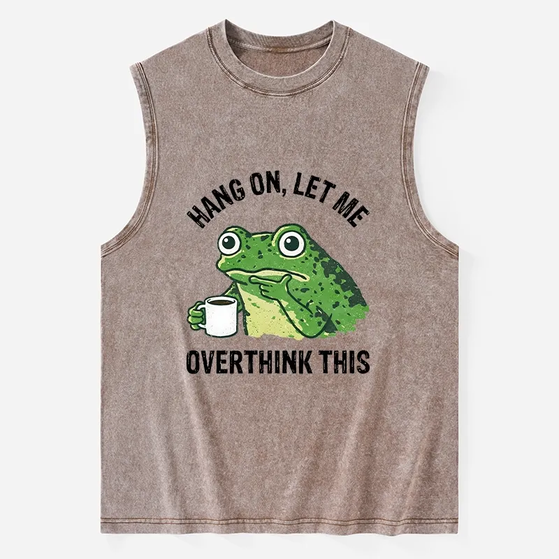 Tokyo-Tiger Overthinking Frog With Coffee Washed Tank