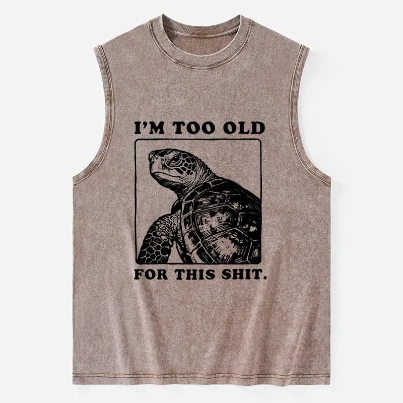 Tokyo-Tiger Turtle I Quit Meme Energy Washed Tank