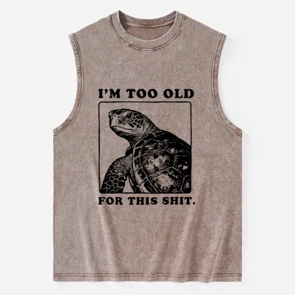 Tokyo-Tiger Turtle I Quit Meme Energy Washed Tank