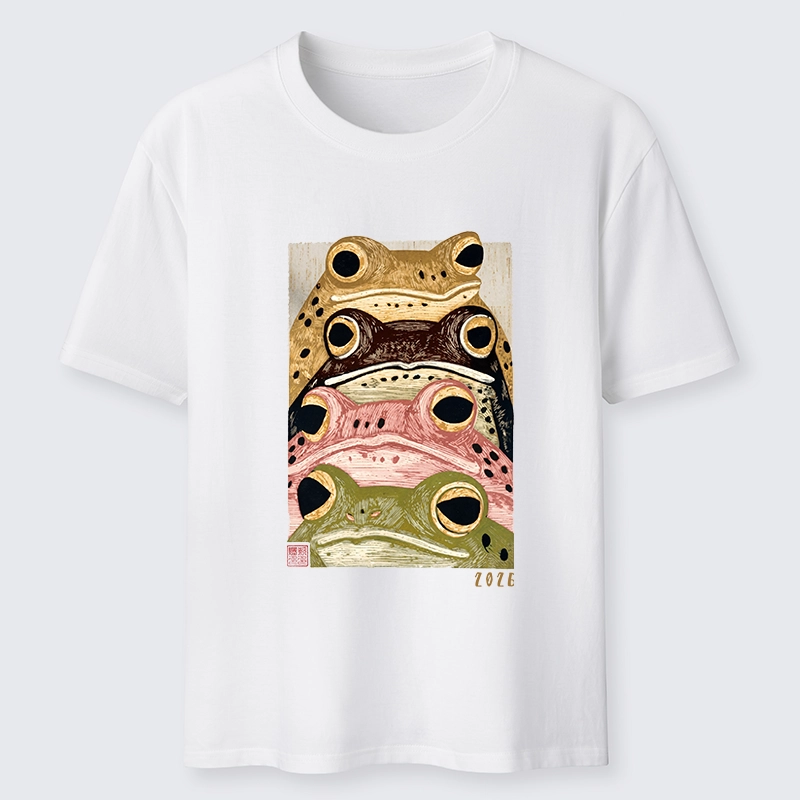 Tokyo-Tiger Whimsical Multi Colored Frog Art Classic T-Shirt