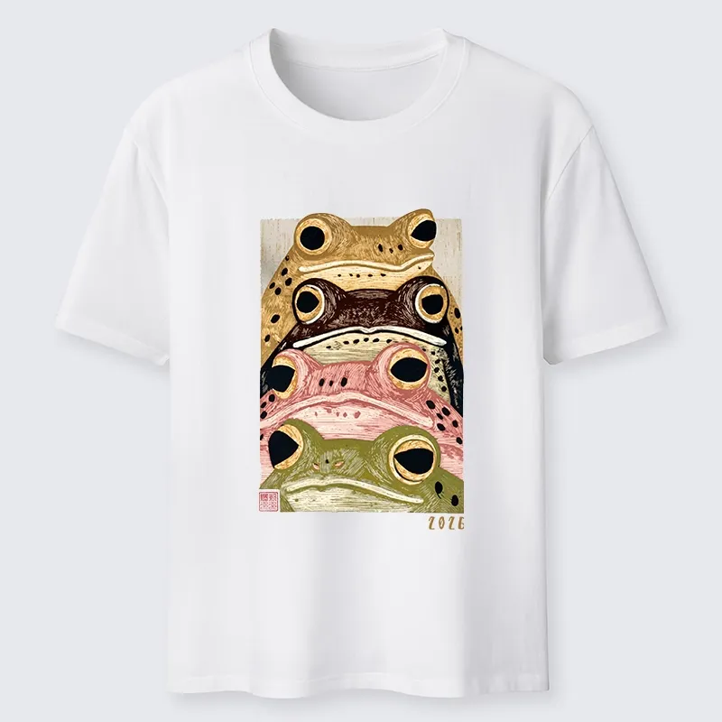 Tokyo-Tiger Whimsical Multi Colored Frog Art Classic T-Shirt