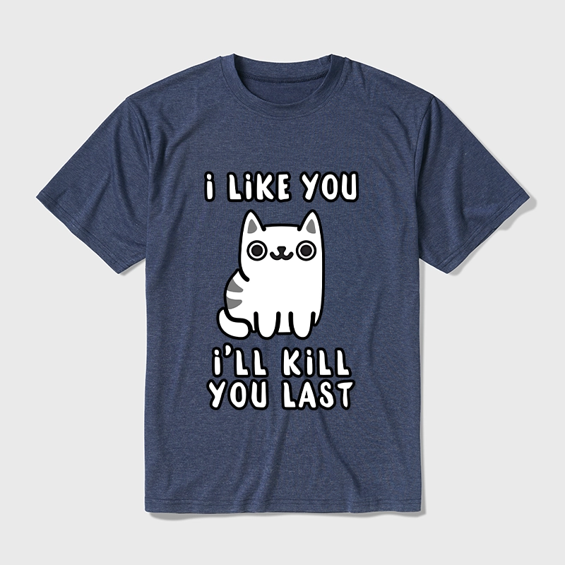 Tokyo-Tiger Cats And Humans Have A Love-hate Relationship Cotton Blend T-Shirt