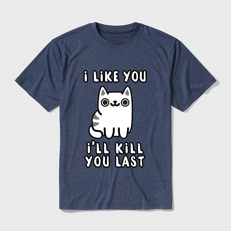 Tokyo-Tiger Cats And Humans Have A Love-hate Relationship Cotton Blend T-Shirt