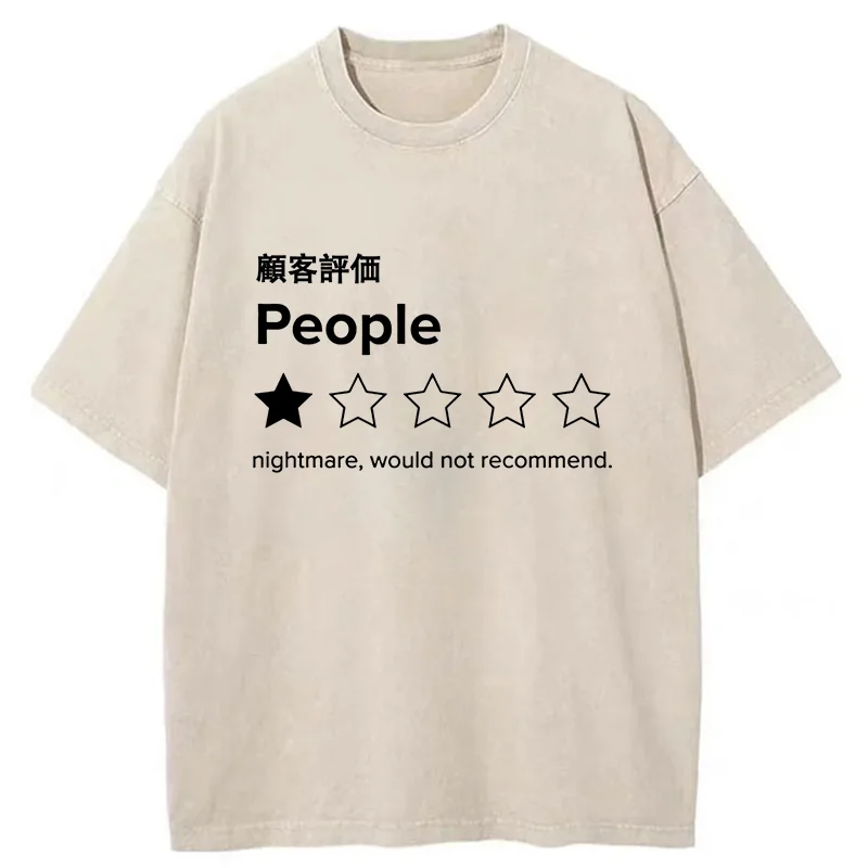 Tokyo-Tiger Not Recommended For People Washed T-Shirt
