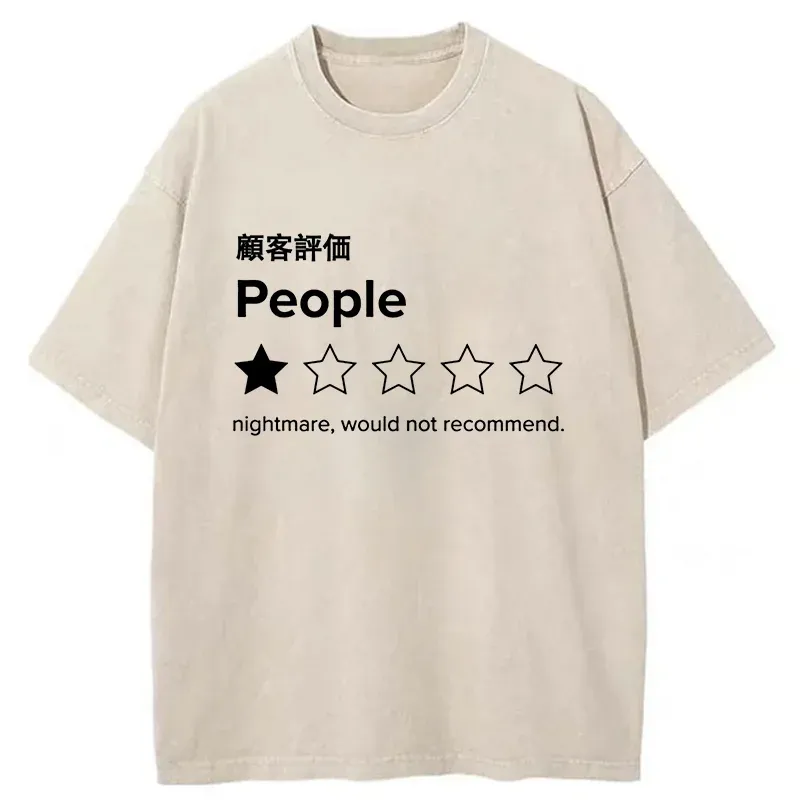 Tokyo-Tiger Not Recommended For People Washed T-Shirt