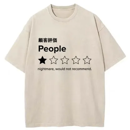 Tokyo-Tiger Not Recommended For People Washed T-Shirt