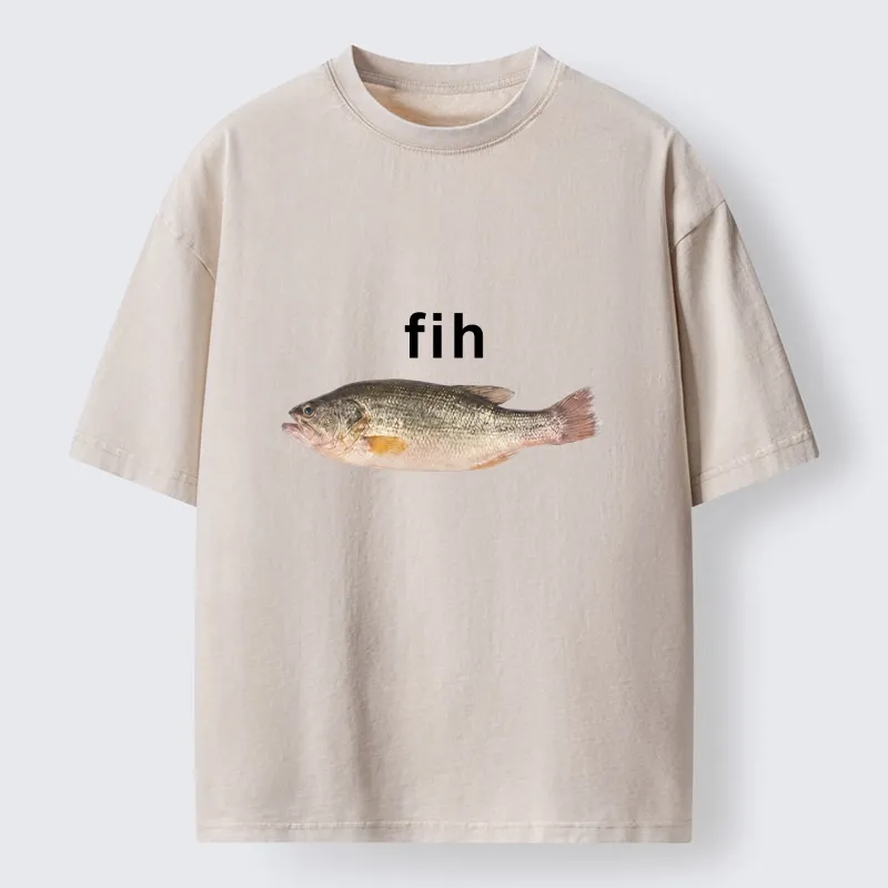 Tokyo-Tiger Fih The Fish Funny Meme Washed T-Shirt Sale