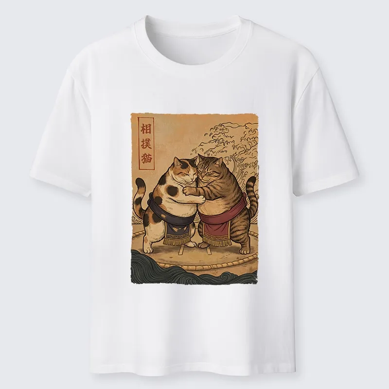 Tokyo-Tiger Sumo Cats Ready To Fight Classic T-Shirt