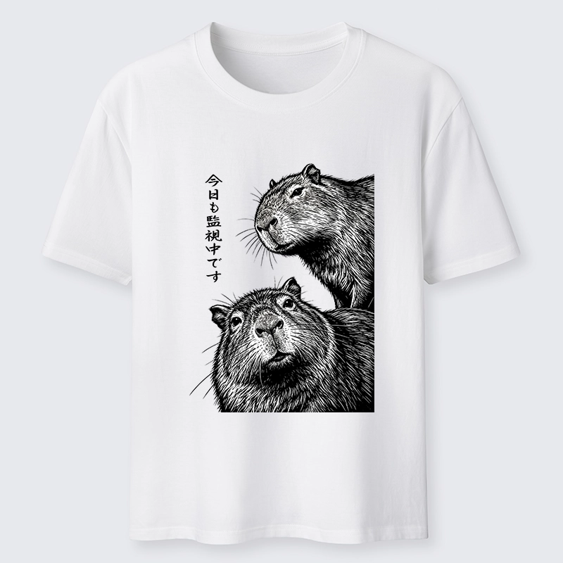 Tokyo-Tiger Capybara Surveillance Squad Classic T-Shirt