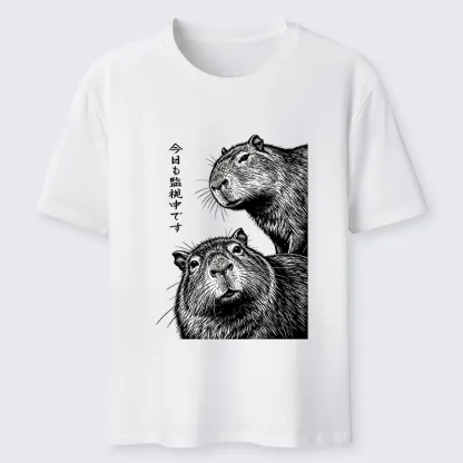Tokyo-Tiger Capybara Surveillance Squad Classic T-Shirt