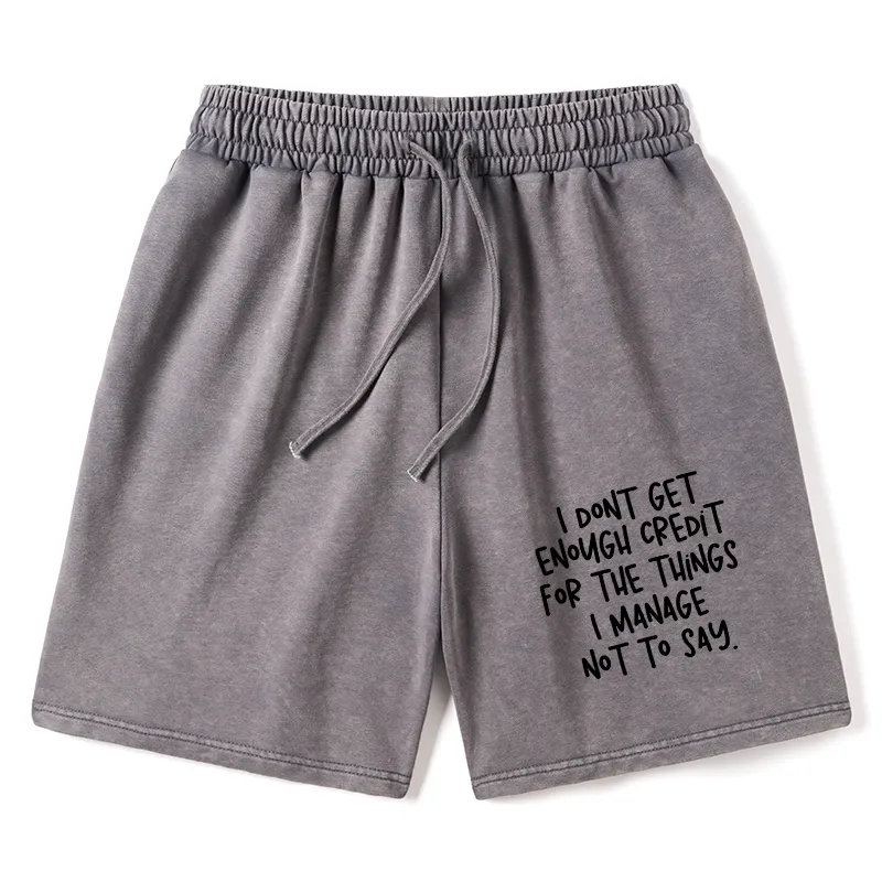 Tokyo-Tiger Saying No Is A Superpower Washed Shorts Sale