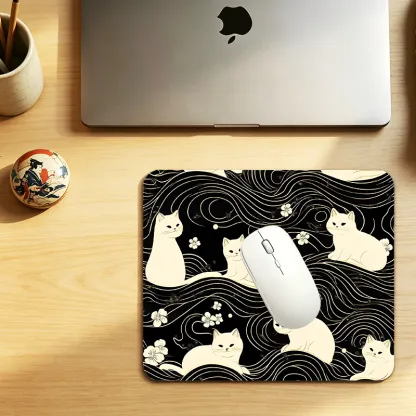 Tokyo-Tiger Mysterious Cat Aloha Mouse Pad